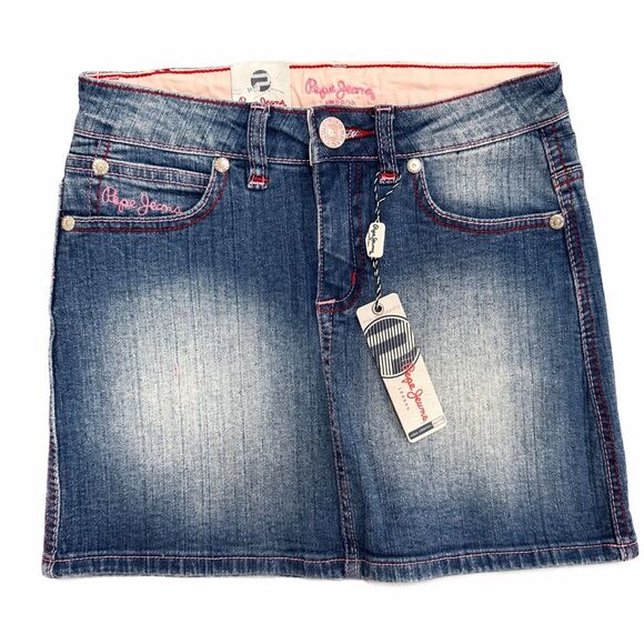 Pepe Jeans Dresses & Skirts - Y2K Pepe Jeans Denim Mini Skirt Juniors size Medium Vintage NWT